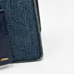 Load image into Gallery viewer, Miu Miu Madras Denim Handbag Blue (Pre-owned)
