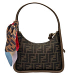 Load image into Gallery viewer, Fendi Fabric Jacquard Vitello Grace FF 1974 Mini Fendessence Shoulder Bag Tobacco Moro Ebano (Like new) 4BW2Y6R
