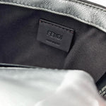 Load image into Gallery viewer, Fendi Midi Baguette Chain Bag Zucca Embossed Leather Silver (Pre-owned) C4DTW7W
