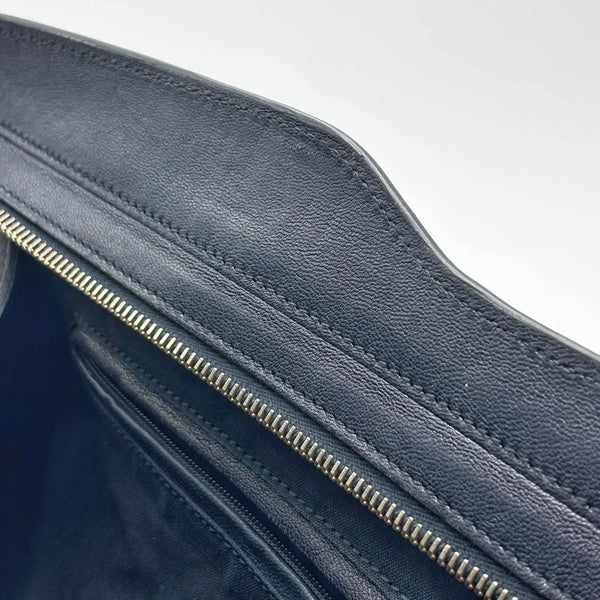 Saint Laurent Navy Blue Leather Medium Cabas Chyc Tote (Pre-owned) XQ6MTWG