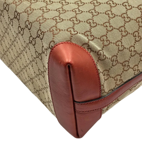 Gucci Beige/Red GG Canvas Craft Original Tote Bag (Pre-owned) B6VHK3J