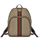 Load image into Gallery viewer, Gucci Ophidia Backpack GG Supreme Medium Beige/Ebony (Pre-owned) 3GGTR2B
