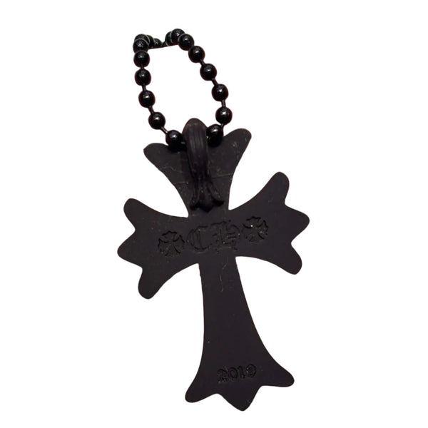 Chrome Hearts Tokyo 20th Anniversary Black Cross Rubber Necklace (Brandnew)