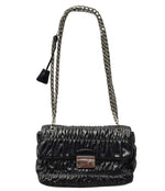 Load image into Gallery viewer, Prada Black Nappa Gaufre Leather Chain Flap Bag (Like new) 7QV46HY
