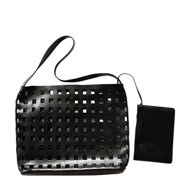 Prada Perforated Leather Shoulder Bag