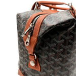 Load image into Gallery viewer, Goyard Bowling 45 bag Black &amp; Tan (Like new) 4BT6W4
