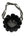Takashi Murakami Flower Pochette All Black Bag