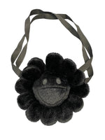 Load image into Gallery viewer, Takashi Murakami Flower Pochette All Black Bag
