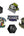 Aape Assorted Sticker 6pcs (Set)