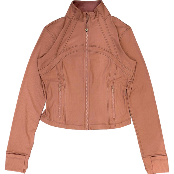 Lululemon Define Cropped Jacket Ribbed Nulu (Designed for casual) Red Clay (Women’s)