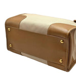 Load image into Gallery viewer, Prada Convertible Tote Canvas And Saffiano Leather Large Satchel (Pre-owned) QMBWT74
