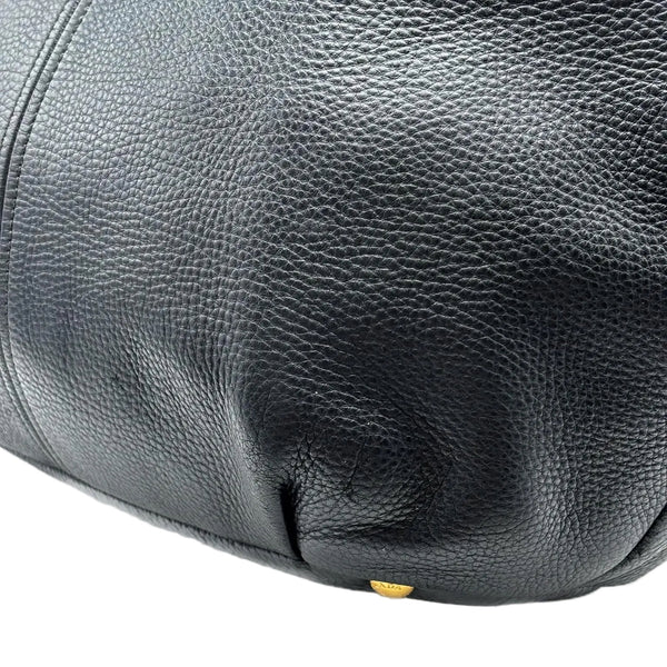 Prada Black Vitello Daino Leather Tote Bag (Pre-owned) 43RRTJC
