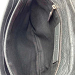 Load image into Gallery viewer, Balenciaga Gris Fossile Lambskin Leather Giant 12 Silver Envelope Clutch Crossbody W/ Strap Bag (Like new) BXHY7T9
