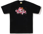 Load image into Gallery viewer, Bape Abc Sakura Camo Milo on BAPE Tee Black
