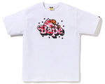 Load image into Gallery viewer, Bape Abc Sakura Camo Milo on BAPE Tee White
