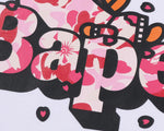 Load image into Gallery viewer, Bape Abc Sakura Camo Milo on BAPE Tee White
