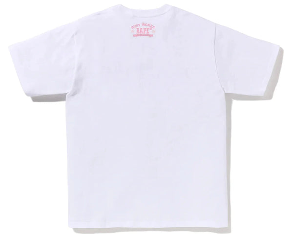 Bape Sakura Logo Tee White