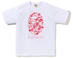 Load image into Gallery viewer, Bape Abc Sakura Camo by Bathing Ape Tee White
