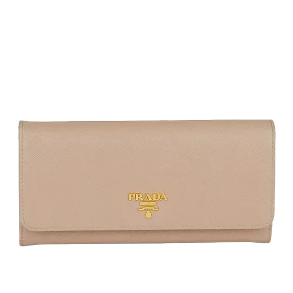 Prada Cammeo Saffiano Metal Leather Long Continental Wallet YC3T27W