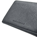 Load image into Gallery viewer, Burberry Black Leather Card Holder Wallet Nova Check Lining Slim (Like new)
