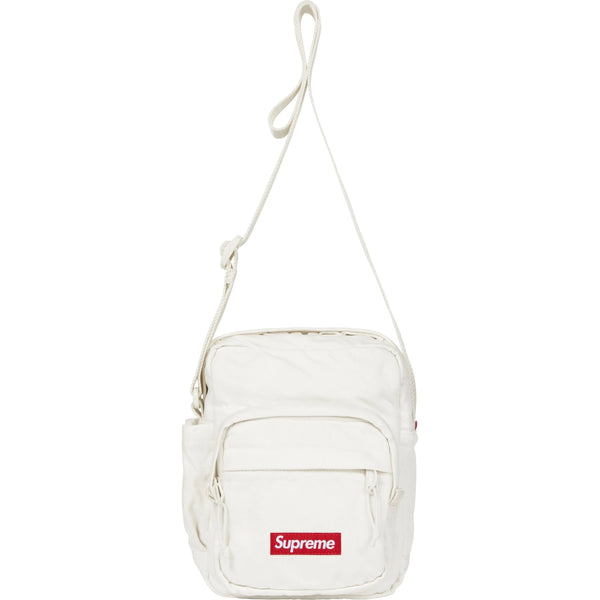 Supreme Denim Shoulder Bag White