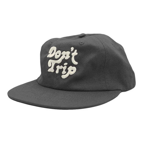 Don't Trip Strapback Hat Charcoal