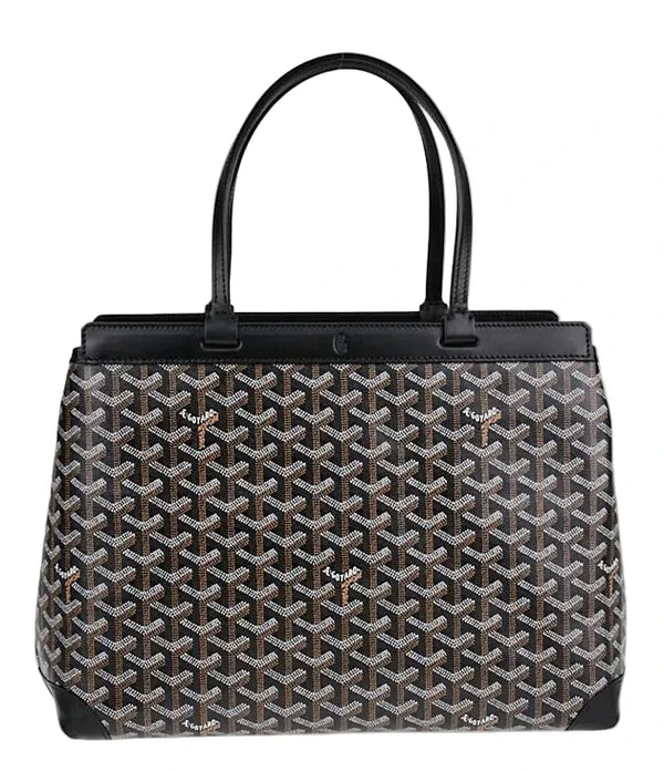 Goyard Black Chevron Coated Canvas Bellechasse PM Tote Bag (Pre-owned)