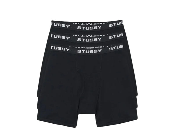 Stussy Boxer Briefs - 3 Pack Black