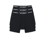 Load image into Gallery viewer, Stussy Boxer Briefs - 3 Pack Black

