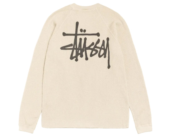 Stussy Raglan Thermal Basic Stock - Bone