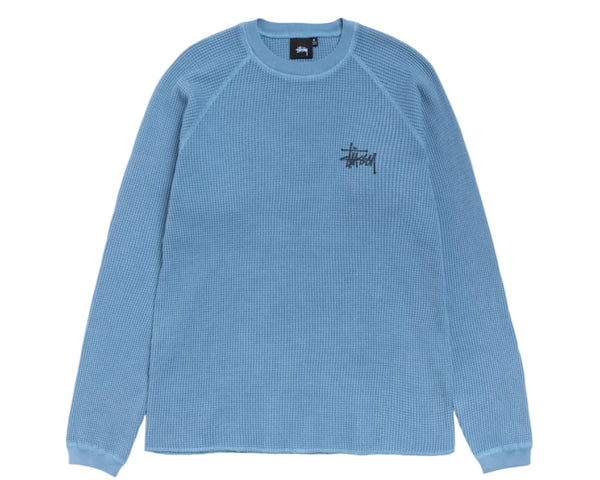 Stussy Raglan Thermal Basic Stock - Dust Blue