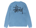 Load image into Gallery viewer, Stussy Raglan Thermal Basic Stock - Dust Blue
