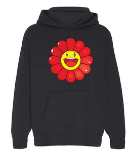 J Balvin x Takashi Murakami 2020 All Over Flowers Hoodie - Pink Sweatshirts  & Hoodies, Clothing - WJBTM20017