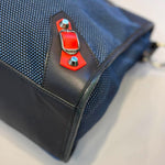 Load image into Gallery viewer, Balenciaga Mesh Arena Classic Silver Hardware Mini City Black Navy Orange (Pre-owned)

