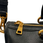 Load image into Gallery viewer, Prada Black Vitello Daino Leather 2-Way Hand &amp; Shoulder Bag (Like new) 2RK63MV

