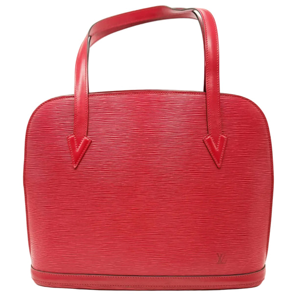 Louis vuitton Lussac Shoulder Bag Epi Leather Red "Rank AB"