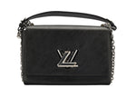 Load image into Gallery viewer, Louis Vuitton Twist Bag Black Epi Leather Silver Hardware
