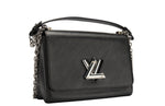 Load image into Gallery viewer, Louis Vuitton Twist Bag Black Epi Leather Silver Hardware
