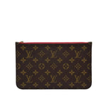 Load image into Gallery viewer, Louis Vuitton Monogram Canvas Neverfull PM Pochette Zippered Clutch Bag W/O Strap (Like new) TR8RY46
