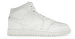 Load image into Gallery viewer, Jordan 1 Mid Triple White (2023) (GS)
