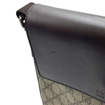 Load image into Gallery viewer, GG Supreme Gucci Monogram Selleria Calfskin Small Satchel Messenger Bag Beige Ebony Cocoa Dark Chocolate (Like new) BTKDRJB
