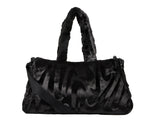 Load image into Gallery viewer, Nike Bag Sportswear Faux Fur Tote Black/ Black/ Metallic Silver
