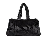 Load image into Gallery viewer, Nike Bag Sportswear Faux Fur Tote Black/ Black/ Metallic Silver
