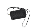 Load image into Gallery viewer, Bottega Veneta Intrecciato Crossbody Bag Gold-tone Black (Like new)
