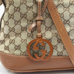 Load image into Gallery viewer, Gucci Medium GG Canvas Charm Dome Satchel (Pre-owned) 98M7HMJ
