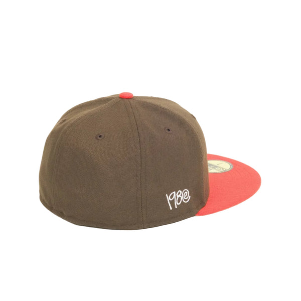 Stussy x New era 59Fifty Swirly S Cap Brown/Orange
