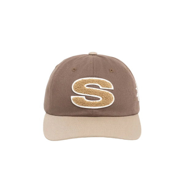 Stussy Low Profile Chenille S Snapback Brown