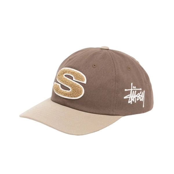 Stussy Low Profile Chenille S Snapback Brown