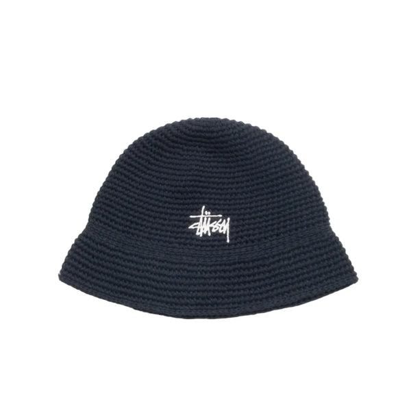 Stussy Basic Knit Bucket Hat Black