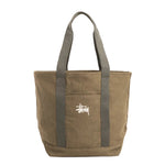 Load image into Gallery viewer, Stussy Canvas Market Tote Bag Green
